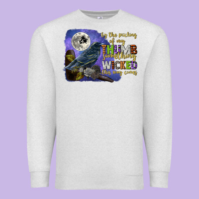 Something Wicked This Way Comes Premium Sweatshirt Designed By Cowgirlartshop