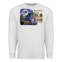 Oatmeal Heather something wicked this way comes Premium Sweatshirt - CowGirlArtShop