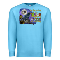 Ocean Blue something wicked this way comes Premium Sweatshirt - CowGirlArtShop