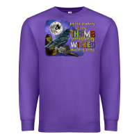 Purple something wicked this way comes Premium Sweatshirt - CowGirlArtShop
