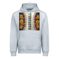 Heather Grey baseball with sunflower and gemstone tumbler Urban Hoodie - BundleAndBundleShop
