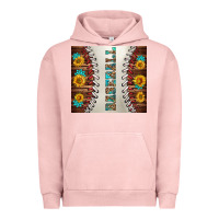 Pigment Salmon baseball with sunflower and gemstone tumbler Urban Hoodie - BundleAndBundleShop