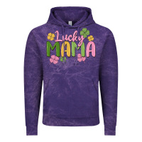Cloud Purple lucky mama Vintage Hoodie - MaliasSmallBusiness
