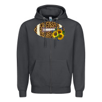 Smoke Leopard Print Footbal Zipper Hoodie - Bettercallsaul