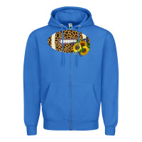 True Royal Leopard Print Footbal Zipper Hoodie - Bettercallsaul