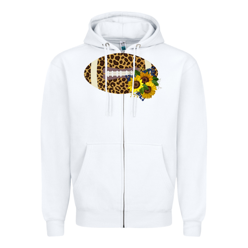 Leopard Print Footbal Zipper Hoodie by Bettercallsaul | Teevron