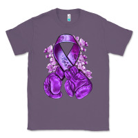 Lavender Domestic Violence Warrior purple ribbon Classic Tee - NancyCooperArtShop