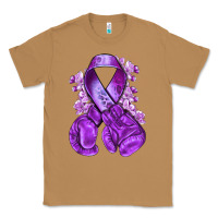 Toasted Coconut Domestic Violence Warrior purple ribbon Classic Tee - NancyCooperArtShop