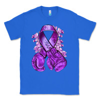True Royal Domestic Violence Warrior purple ribbon Classic Tee - NancyCooperArtShop
