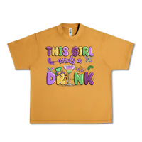 Peanut Butter this girl needs a drink Urban Heavy Tee - MaliasSmallBusiness