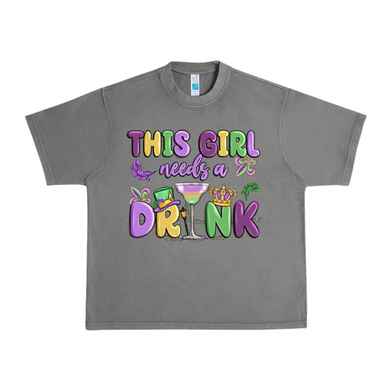 This Girl Needs A Drink Urban Heavy Tee by MaliasSmallBusiness | Teevron