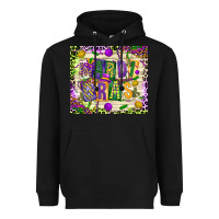 Black mardi gras Heavyweight Hoodie - CowGirlArtShop
