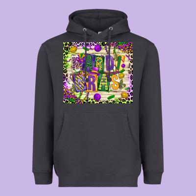 Mardi Gras Heavyweight Hoodie Designed By Cowgirlartshop
