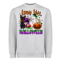 Heather Grey long live halloween Heavyweight Sweatshirt - NancyCooperArtShop