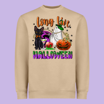 Long Live Halloween Heavyweight Sweatshirt Designed By Nancycooperartshop