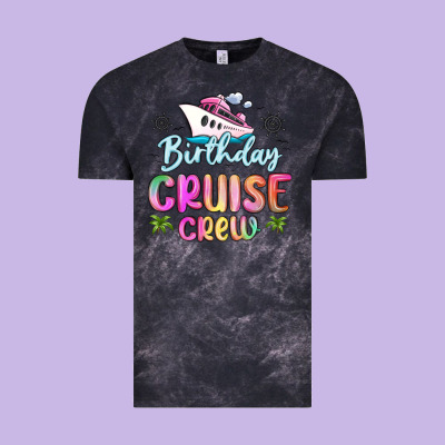 Birthday Cruise Crew Vintage Tee Designed By Maliassmallbusiness