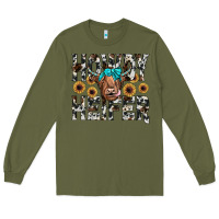 Army Green howdy heıfer Long Sleeve Tee - JahusDesignShop