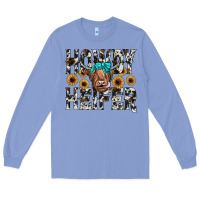 Colony Blue howdy heıfer Long Sleeve Tee - JahusDesignShop