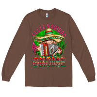 Chestnut Feliz Navidad gnome Long Sleeve Tee - NancyCooperArtShop