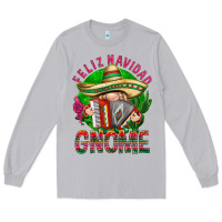 Moon Dust Feliz Navidad gnome Long Sleeve Tee - NancyCooperArtShop