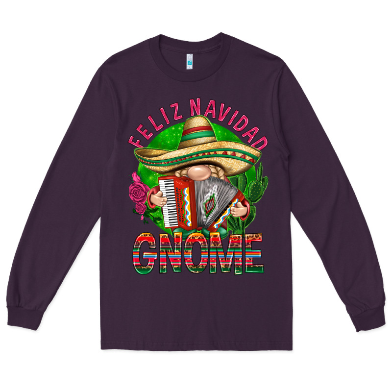 Feliz Navidad Gnome Long Sleeve Tee by NancyCooperArtShop | Teevron