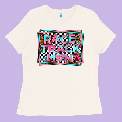 Race Track Mom Ladies Tee Designed By Adodesignshop
