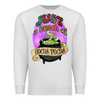 Oatmeal Heather just a bunch of hocus pocus Premium Sweatshirt - CowGirlArtShop