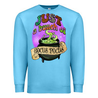 Ocean Blue just a bunch of hocus pocus Premium Sweatshirt - CowGirlArtShop