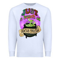 White just a bunch of hocus pocus Premium Sweatshirt - CowGirlArtShop
