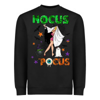 Black hocus pocus with witch Heavyweight Sweatshirt - NancyCooperArtShop