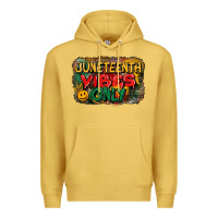 Antique Gold juneteenth vibes only Premium Hoodie - CowGirlArtShop