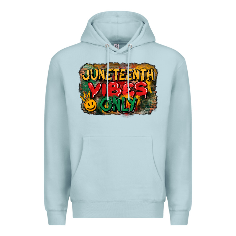 Juneteenth Vibes Only Premium Hoodie by CowGirlArtShop | Teevron