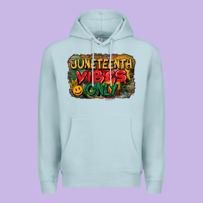 Juneteenth Vibes Only Premium Hoodie Designed By Cowgirlartshop