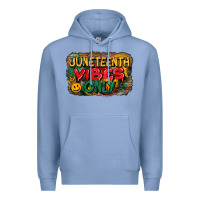Colony Blue juneteenth vibes only Premium Hoodie - CowGirlArtShop