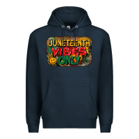 Navy juneteenth vibes only Premium Hoodie - CowGirlArtShop
