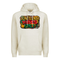 Oatmeal Heather juneteenth vibes only Premium Hoodie - CowGirlArtShop