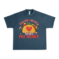 Midnight Navy tacos never broke my heart Urban Heavy Tee - MaliasSmallBusiness