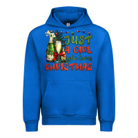 Cobalt just a girl who loves christmas Urban Hoodie - BundleAndBundleShop