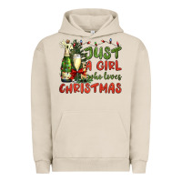 Pigment French Oak just a girl who loves christmas Urban Hoodie - BundleAndBundleShop
