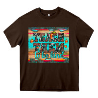 Chocolate Brown teach them to be kind Heavy Core Tee - JahusDesignShop