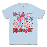 Dusty Blue meet me at midnight Classic Tee - MaliasSmallBusiness