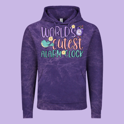 World's Cutest Alarm Clock Vintage Hoodie Designed By Maliassmallbusiness