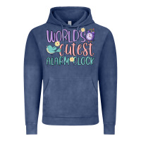 Vintage Denim world's cutest alarm clock Vintage Hoodie - MaliasSmallBusiness