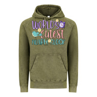 Vintage Olive world's cutest alarm clock Vintage Hoodie - MaliasSmallBusiness