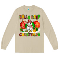 Mushroom Balls Deep Into Christmas Long Sleeve Tee - MaliasSmallBusiness