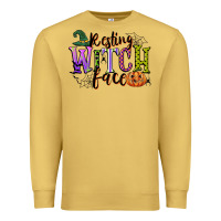 Antique Gold resting witch face Premium Sweatshirt - CowGirlArtShop