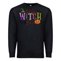 Black resting witch face Premium Sweatshirt - CowGirlArtShop