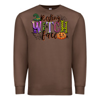 Chestnut resting witch face Premium Sweatshirt - CowGirlArtShop