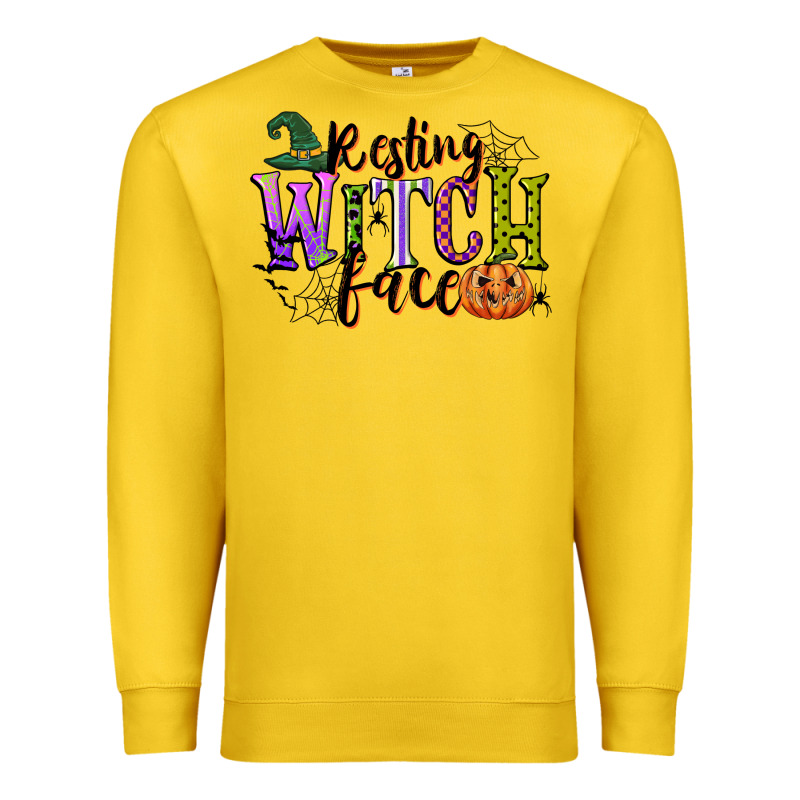 Resting Witch Face Premium Sweatshirt by CowGirlArtShop | Teevron