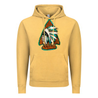 Vintage Mustard indian headdress arrowhead Vintage Hoodie - Jasminsmagicworld